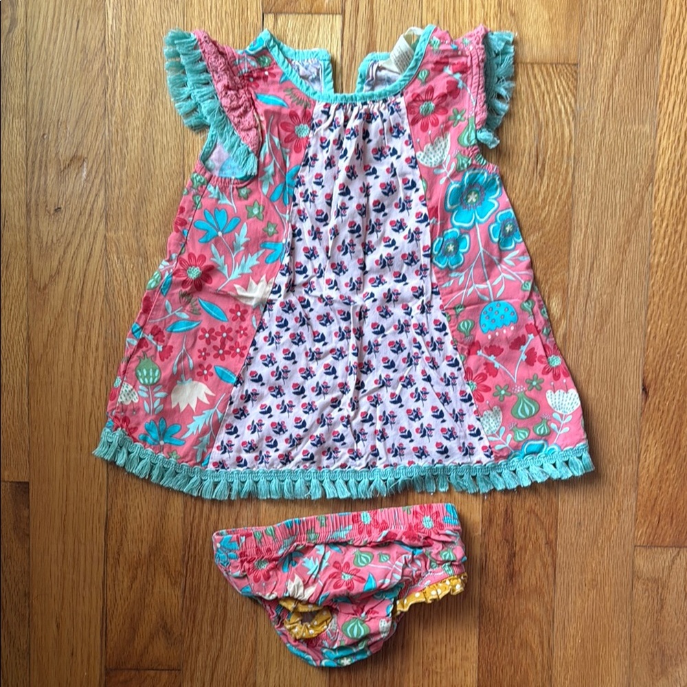 Matilda Jane Floral Baby Dress with Bloomers